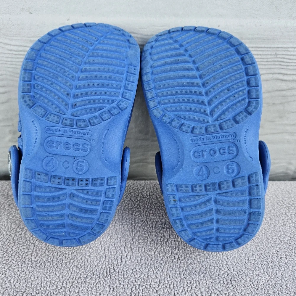 Crocs Baya Clog Toddle SZ 4 5 Slip-On Blue Water Shoes Unisex